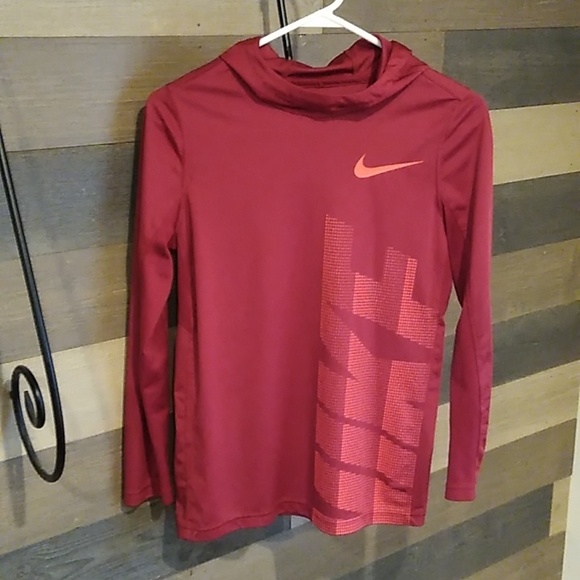 Nike Other - Nike Dri Fit Hoodie, Boys Sz L. Reddish/Maroon